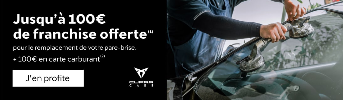 Bannière Pare-brise 100€ carte carburant